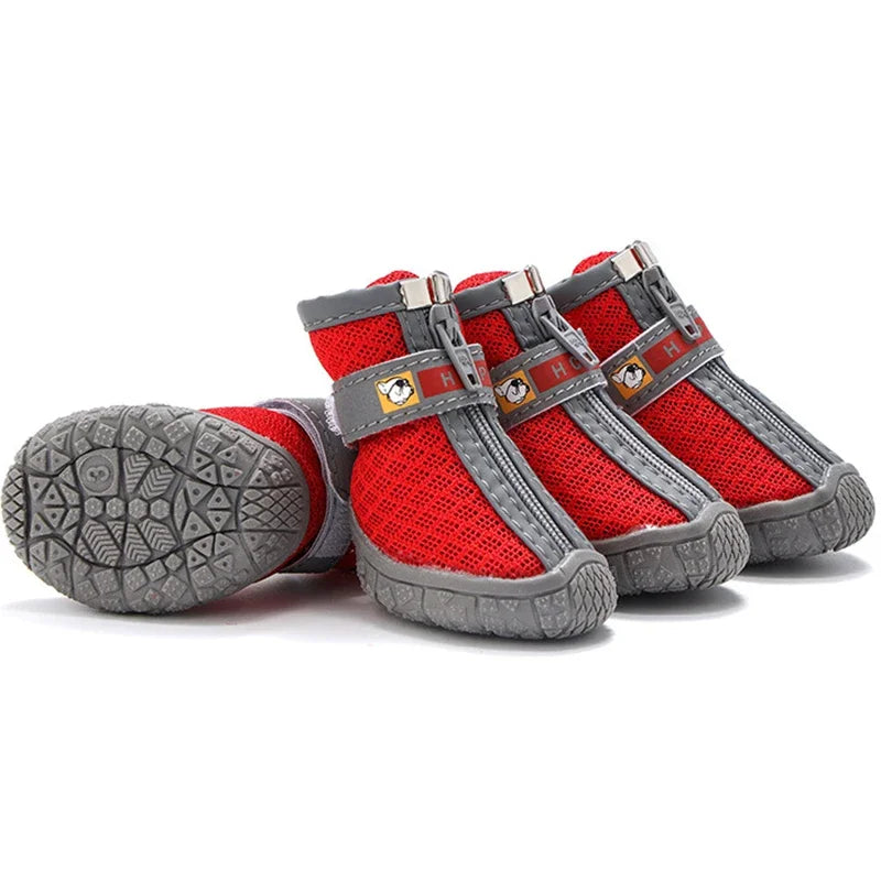 Breathable Dog Shoes Non Slip Plush Protection Paw Boots