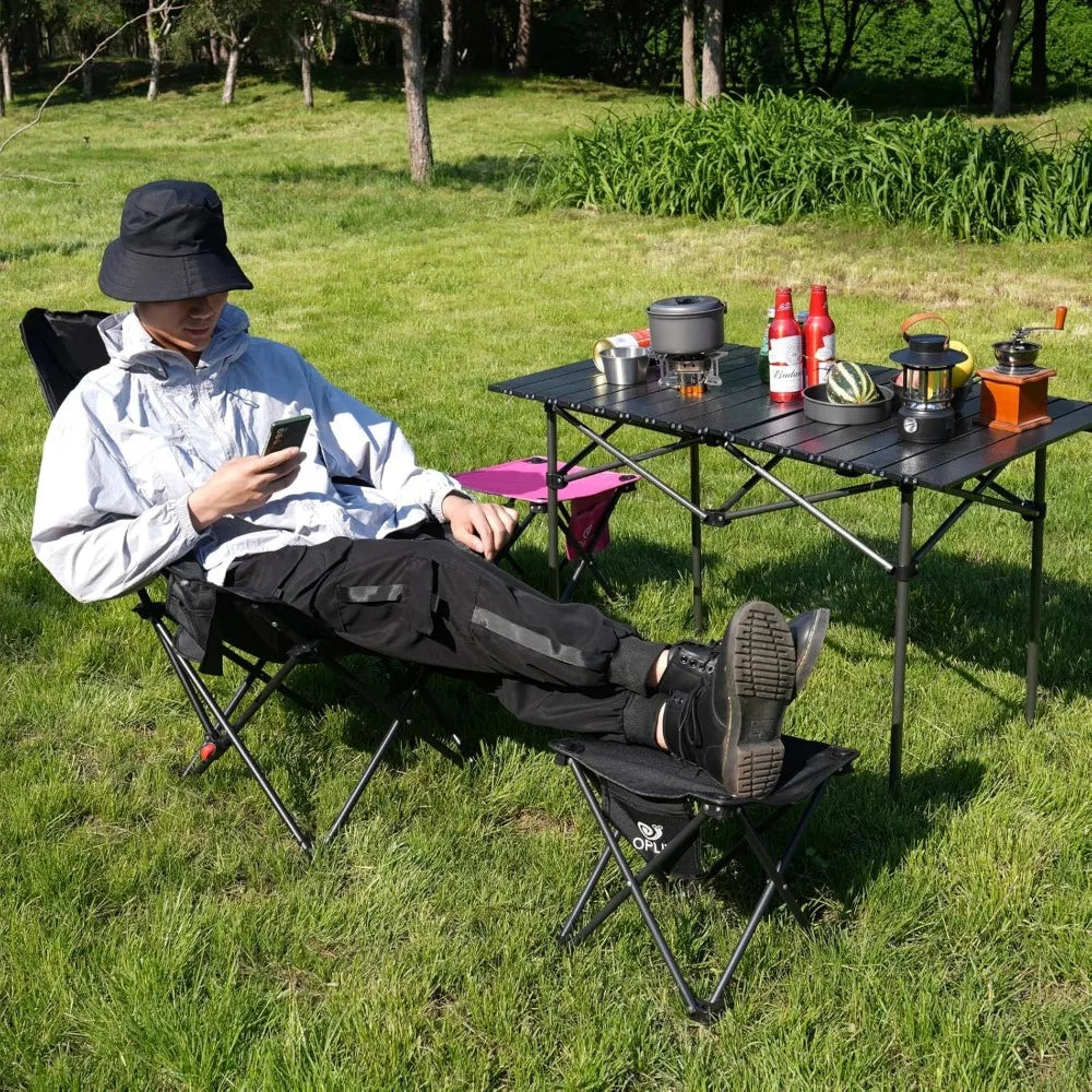 XIUWO Folding Stool 2 Pack For Outdoor Use Carry Bag
