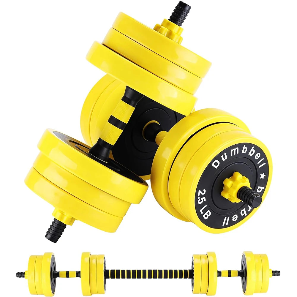 HiMISS 44 Lb 2 In 1 Adjustable Dumbbell Set For Home Gym