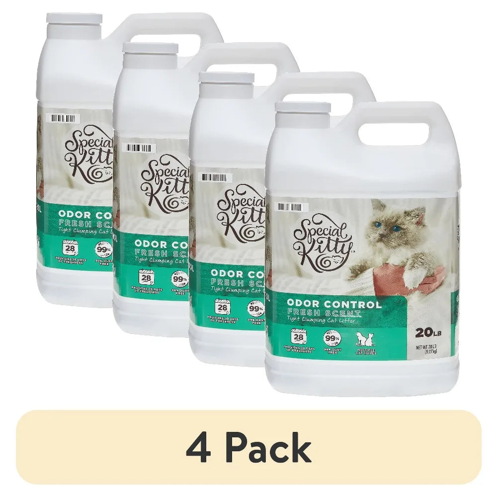 Special Kitty Clumping Cat Litter Fresh Scent Four Pack