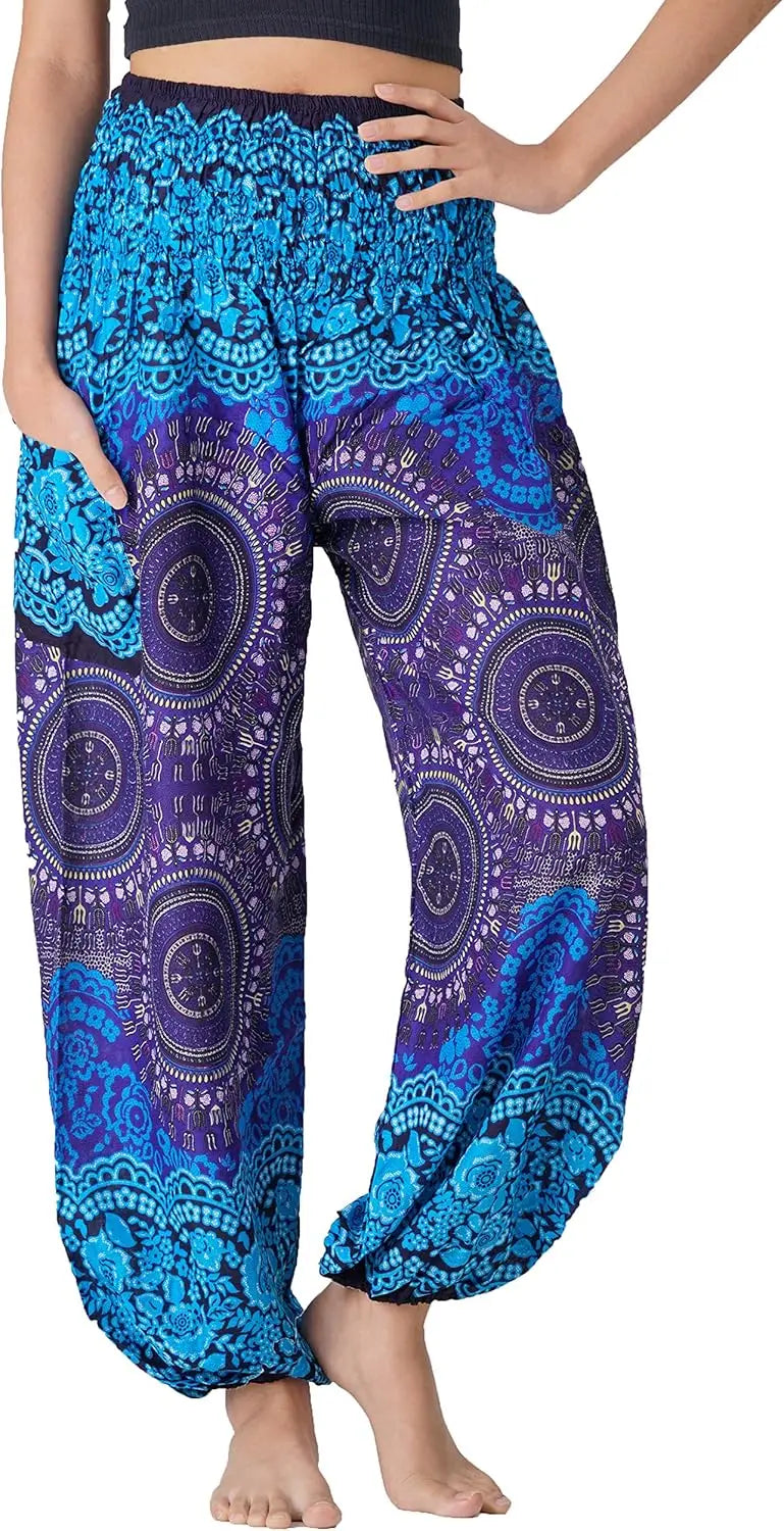 Harem Pants For Women Yoga Boho With Pockets Comfortable
