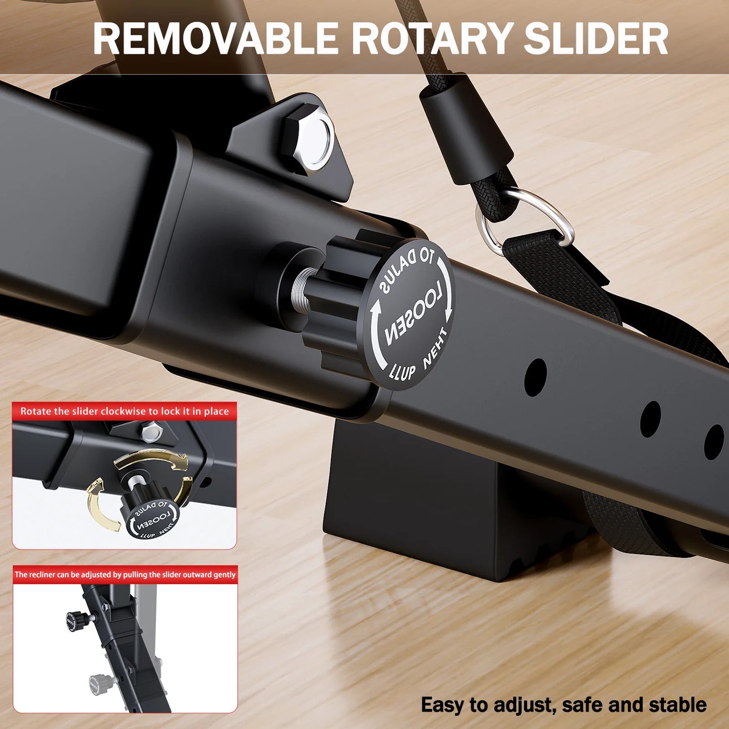 Adjustable Foldable Weight Bench For Full Body Dumbbell Training