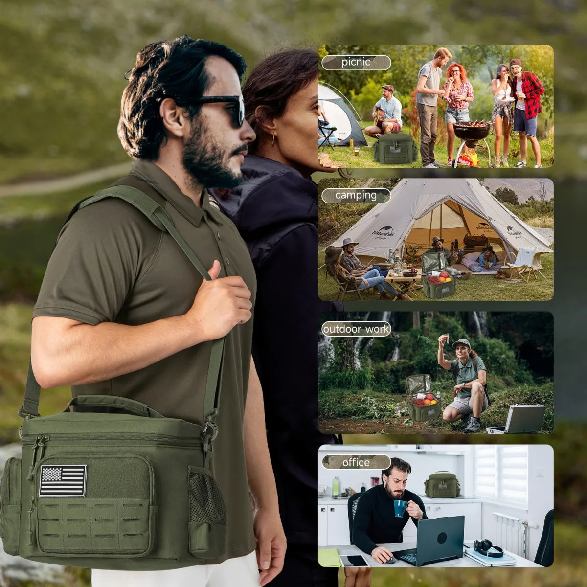 ReFire Gear Tactical Lunch Box Insulated Cooler Bag For Outdoors