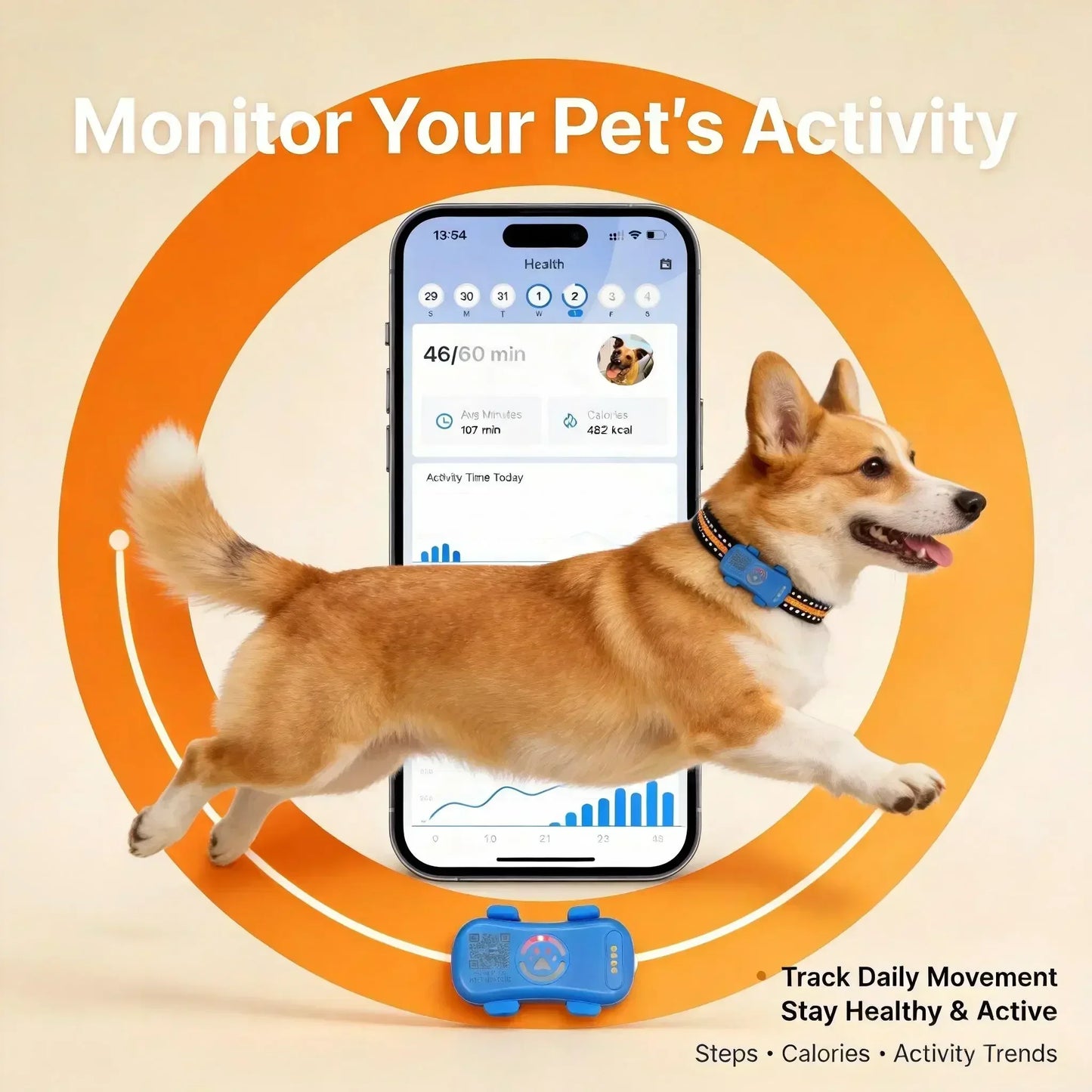WANWAYTECH GPS Pet Tracker 4G With Real Time Tracking