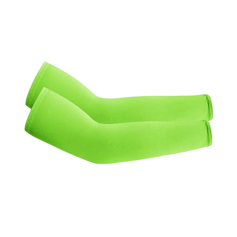 Unisex Cooling Arm Sleeves UV Sun Protection For Running
