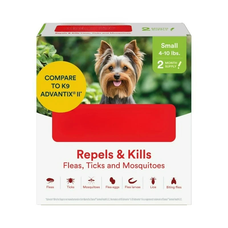 Flea And Tick Prevention For Dogs Waterproof Topical Drops 2 Month Supply