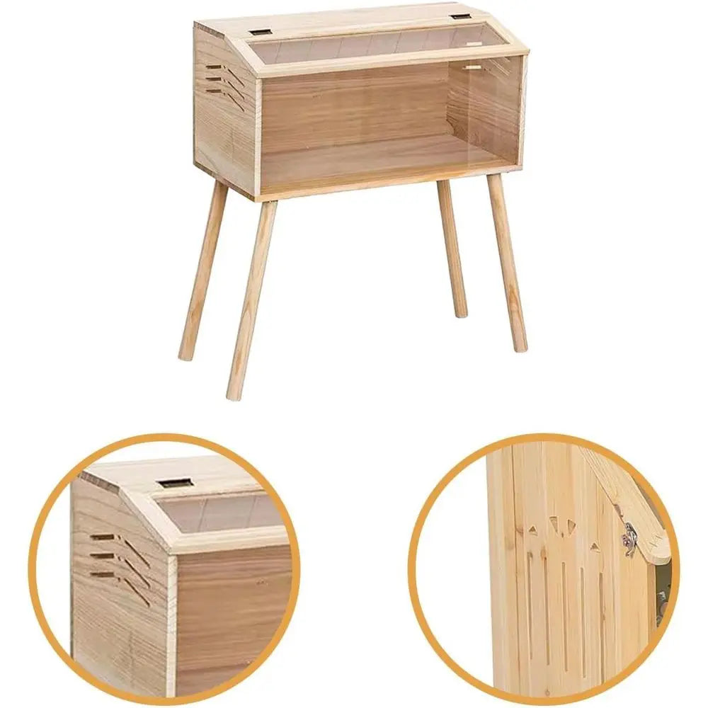 Chicken Brooder Box With Clear Acrylic Panels For Quails Hamsters Birds Ducks