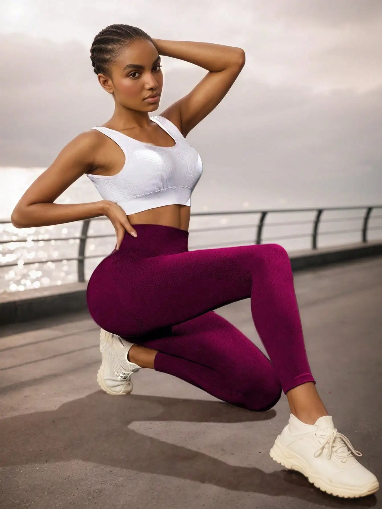 Women's High Waist Leggings With Tummy Control For Workout Yoga