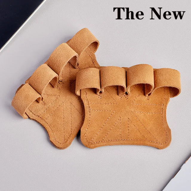 Leather Weightlifting Gloves With Palm Protection For Gym Workouts