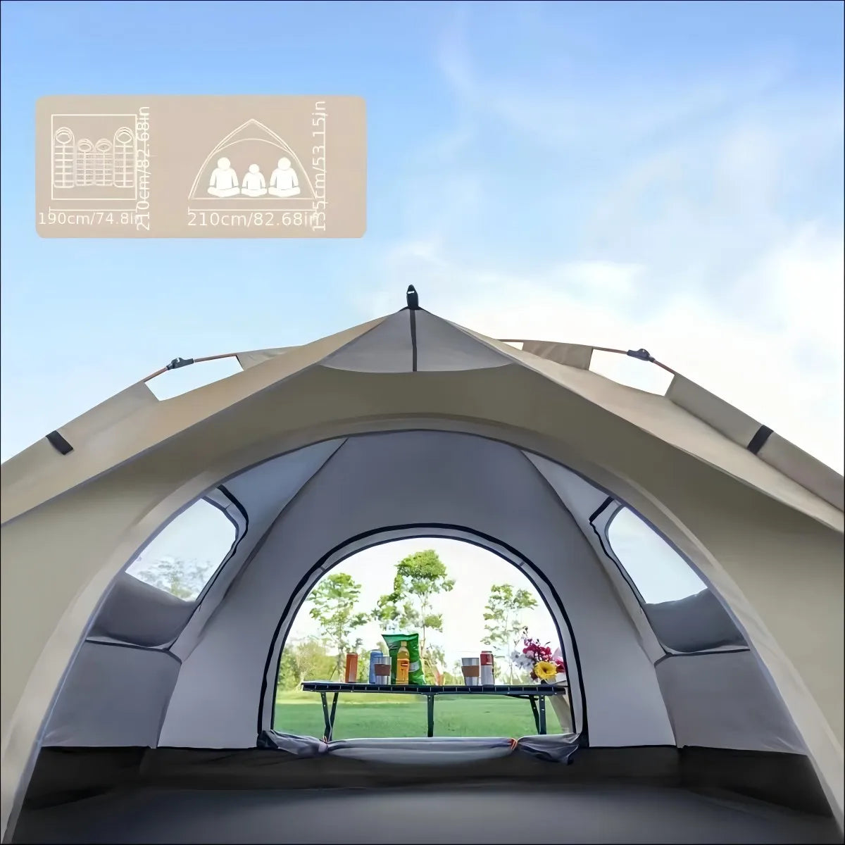 Pakicetus Auto Tent Sunshade Quick 60 Second Setup