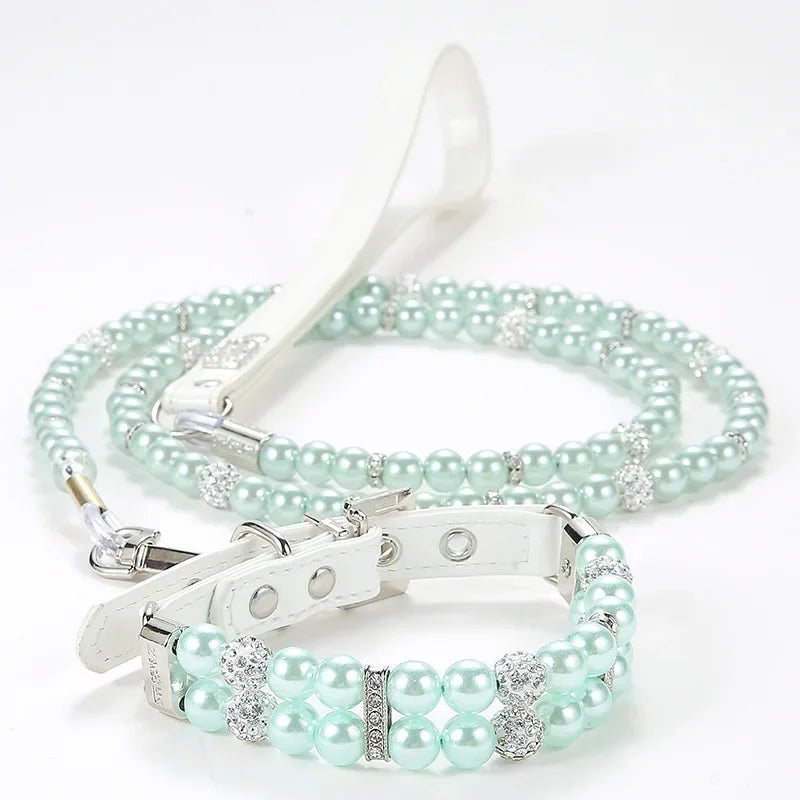 XLeiPet Luxury Pearl Sphynx Cat Adjustable Necklace Collar For Cats