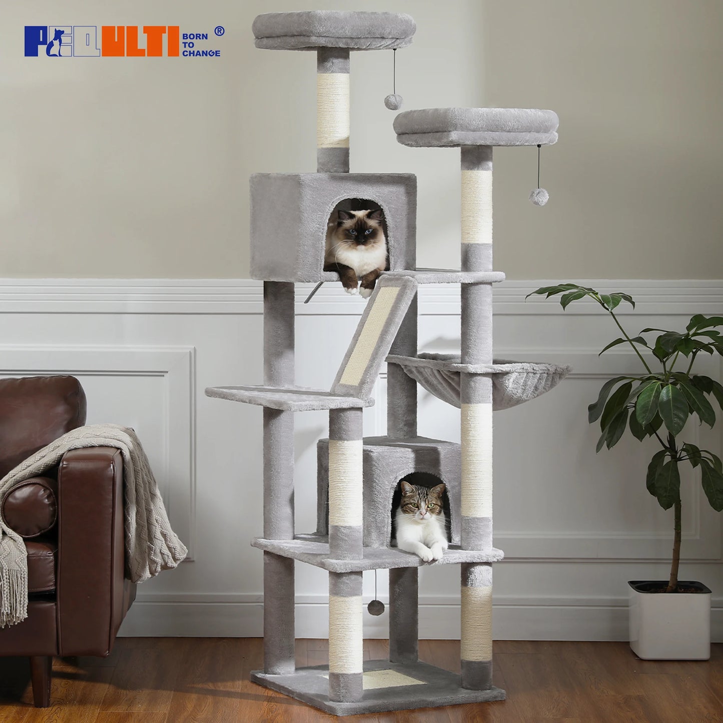 PAWZ Road Cat Tree Tower For Indoor Cats