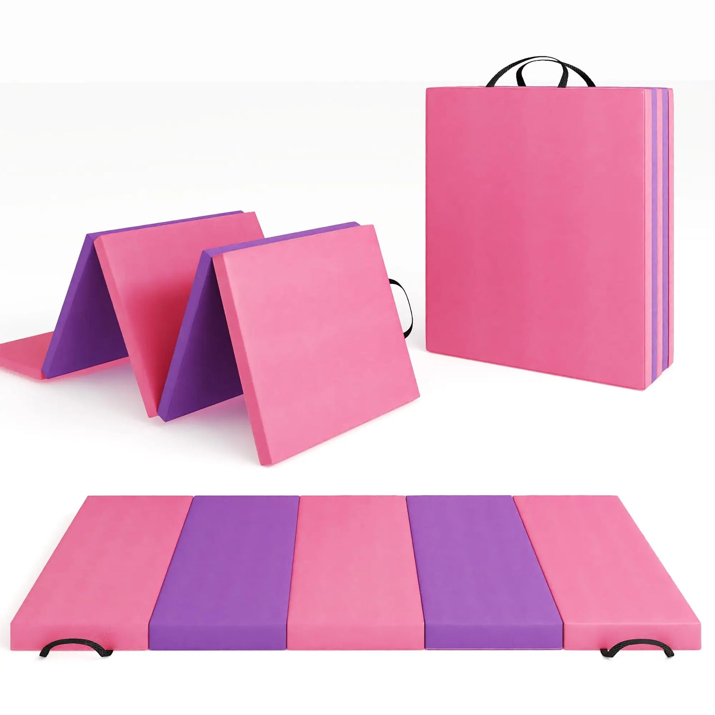 HiMISS Gymnastics Mat Foldable Tumbling Mats For Home Workouts