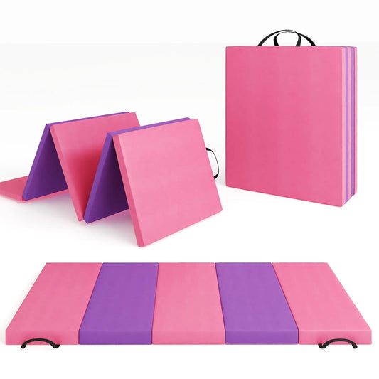 HiMISS Gymnastics Mat Foldable Tumbling Mats For Home Workouts