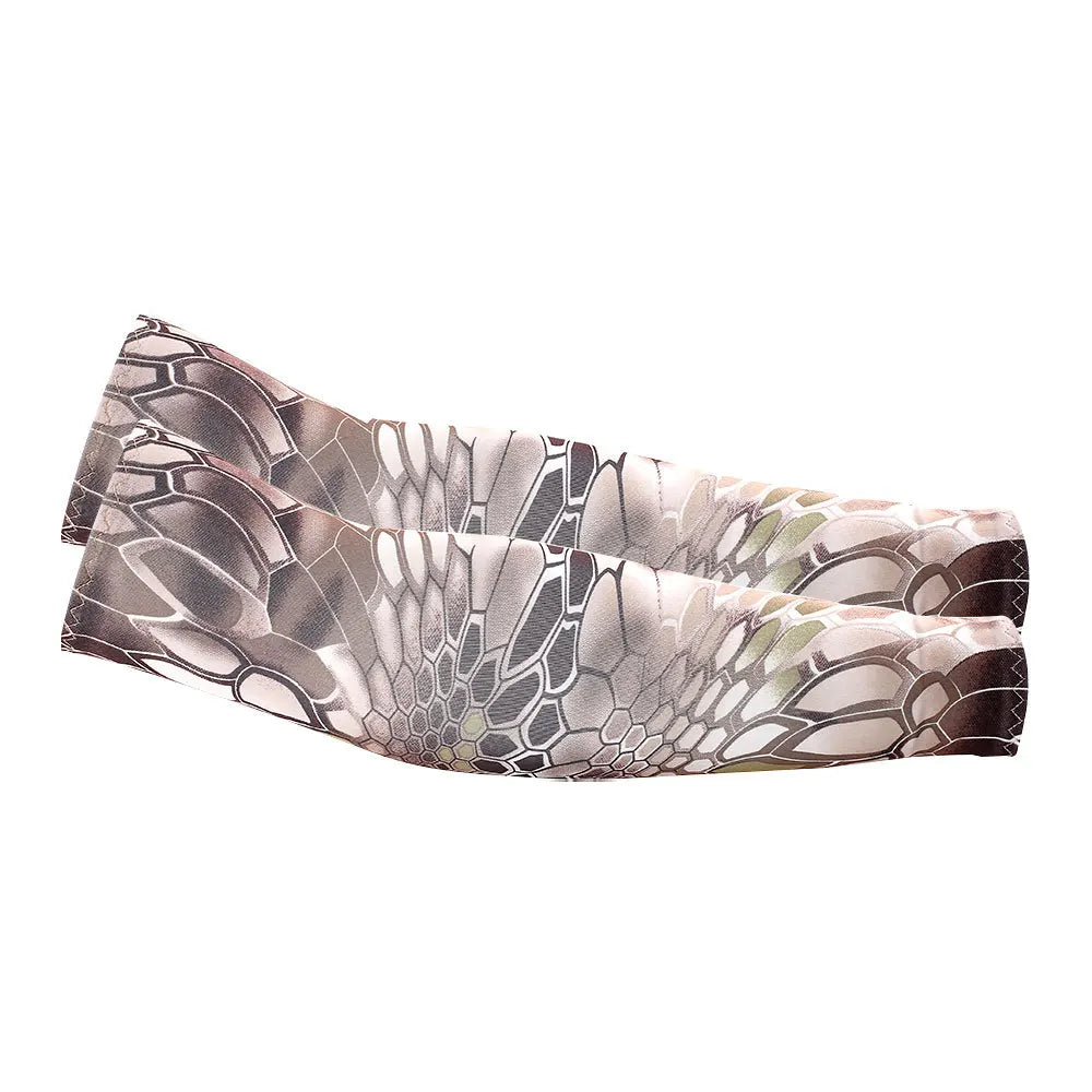 Unisex Cooling Arm Sleeves UV Sun Protection For Running