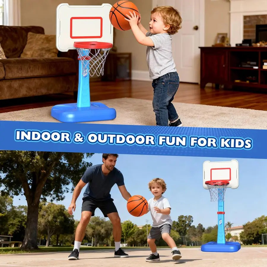 Basketball Hoop Indoor For Kids Adjustable Mini Basketball Set With 3 Balls