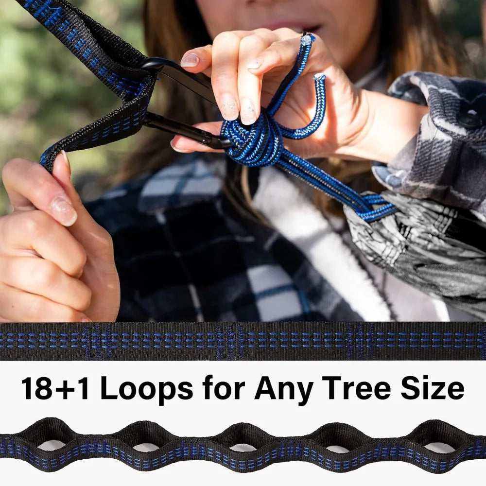 XIUWO Portable Camping Hammock With Tree Straps And Carry Bag