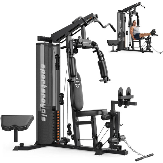 Home Gym Multi Station Weight Stack Pulley Full Body Training