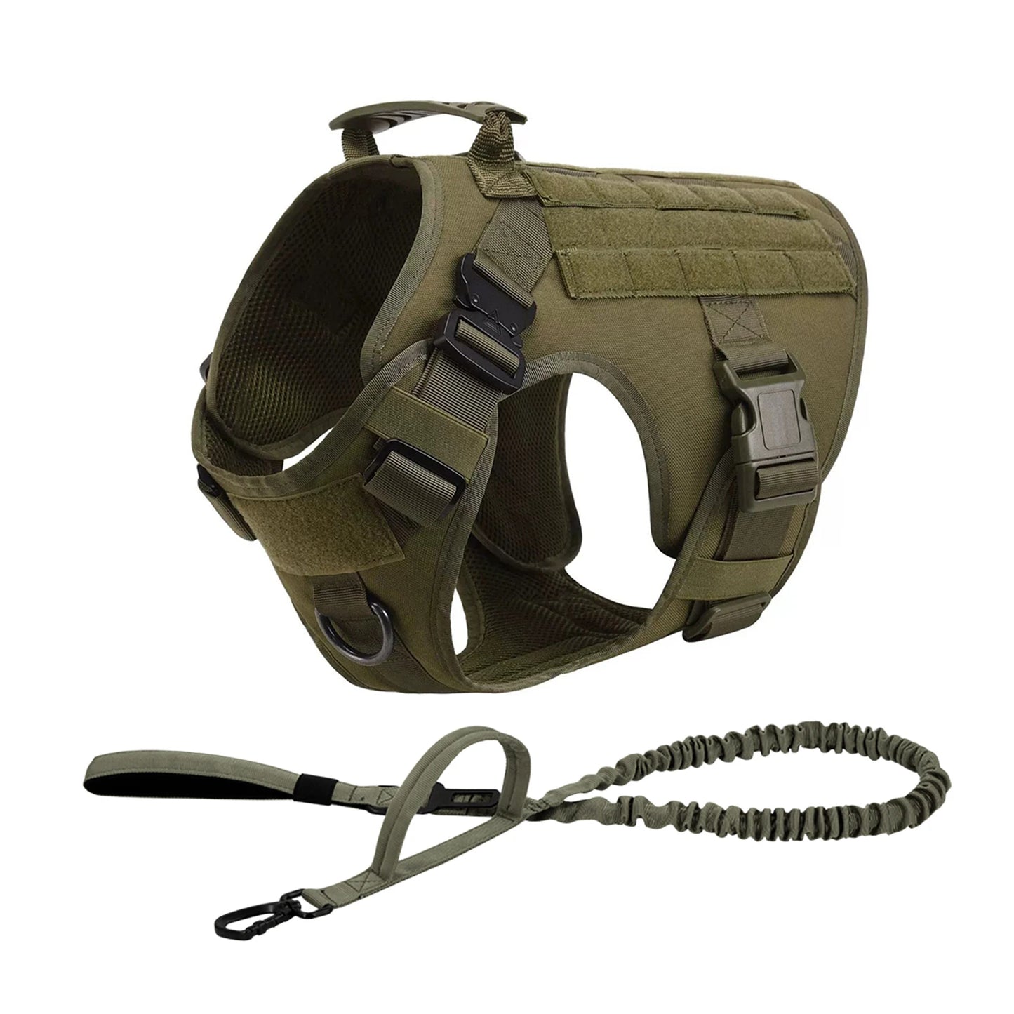 PETRAVEL Tactical Dog Harness Vest With Molle Pouches