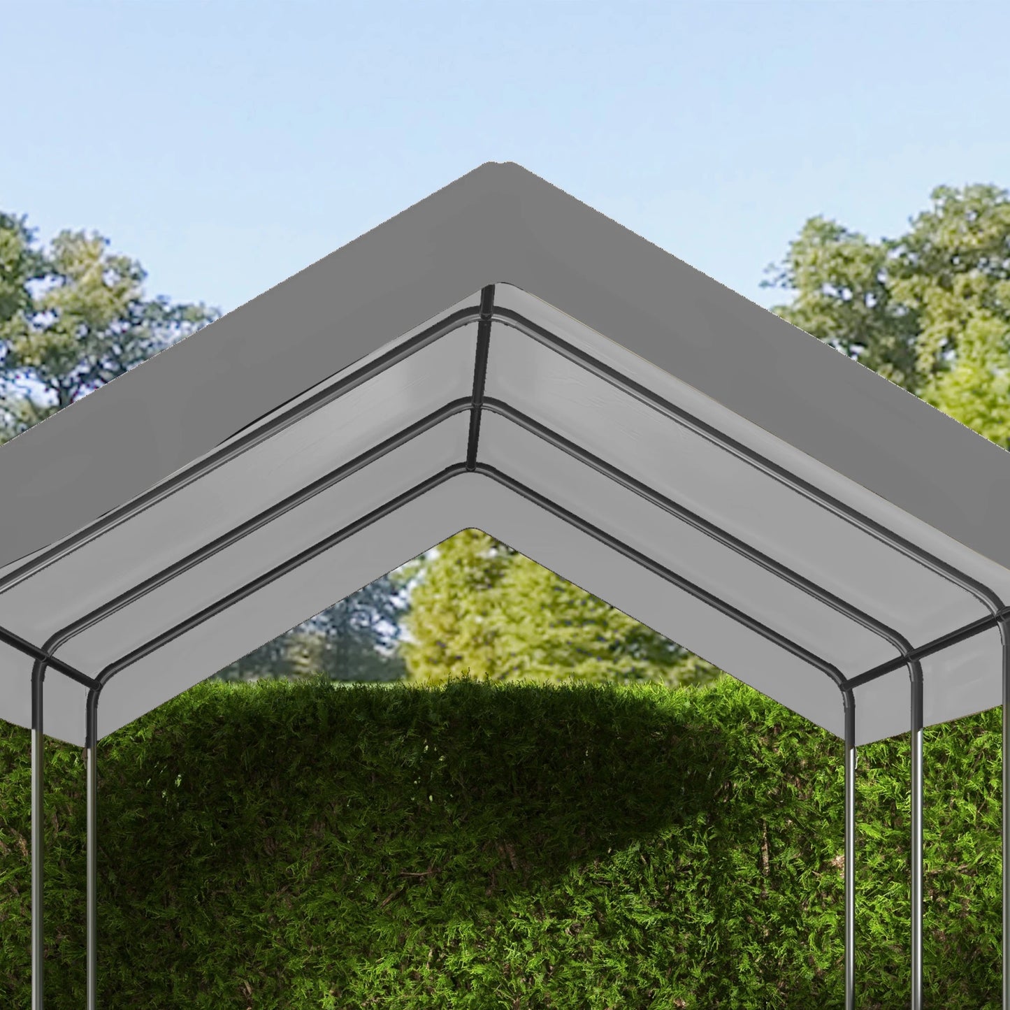 Carport Canopy Replacement Cover With Bungee Cords
