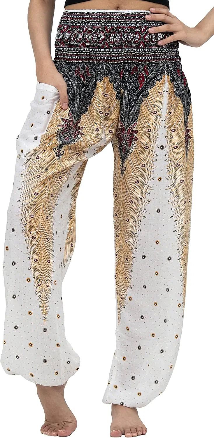 Harem Pants For Women Yoga Boho With Pockets Comfortable