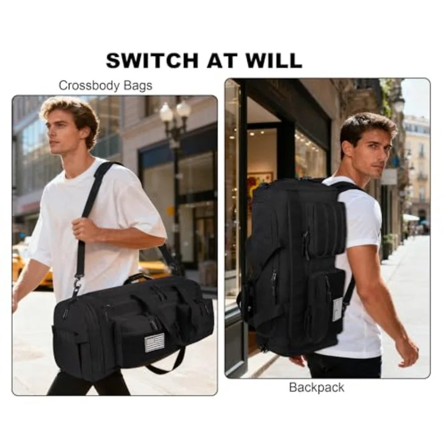 Tactical Duffle Bag Three In One Backpack With Shoe And Laptop Sleeve MOLLE