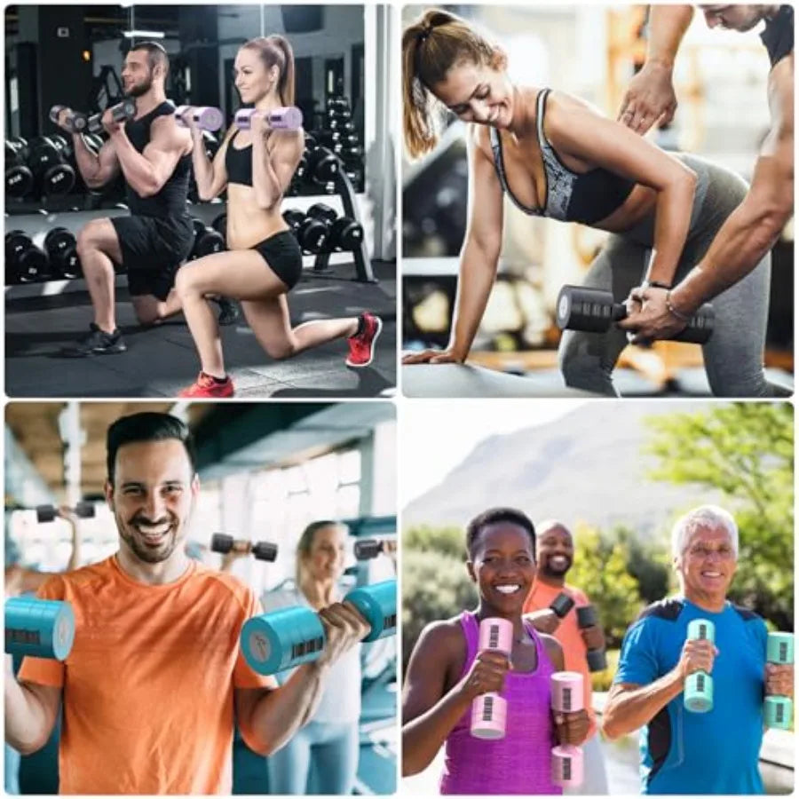 Adjustable Dumbbells Set For Home Gym With Four In One Weight Change