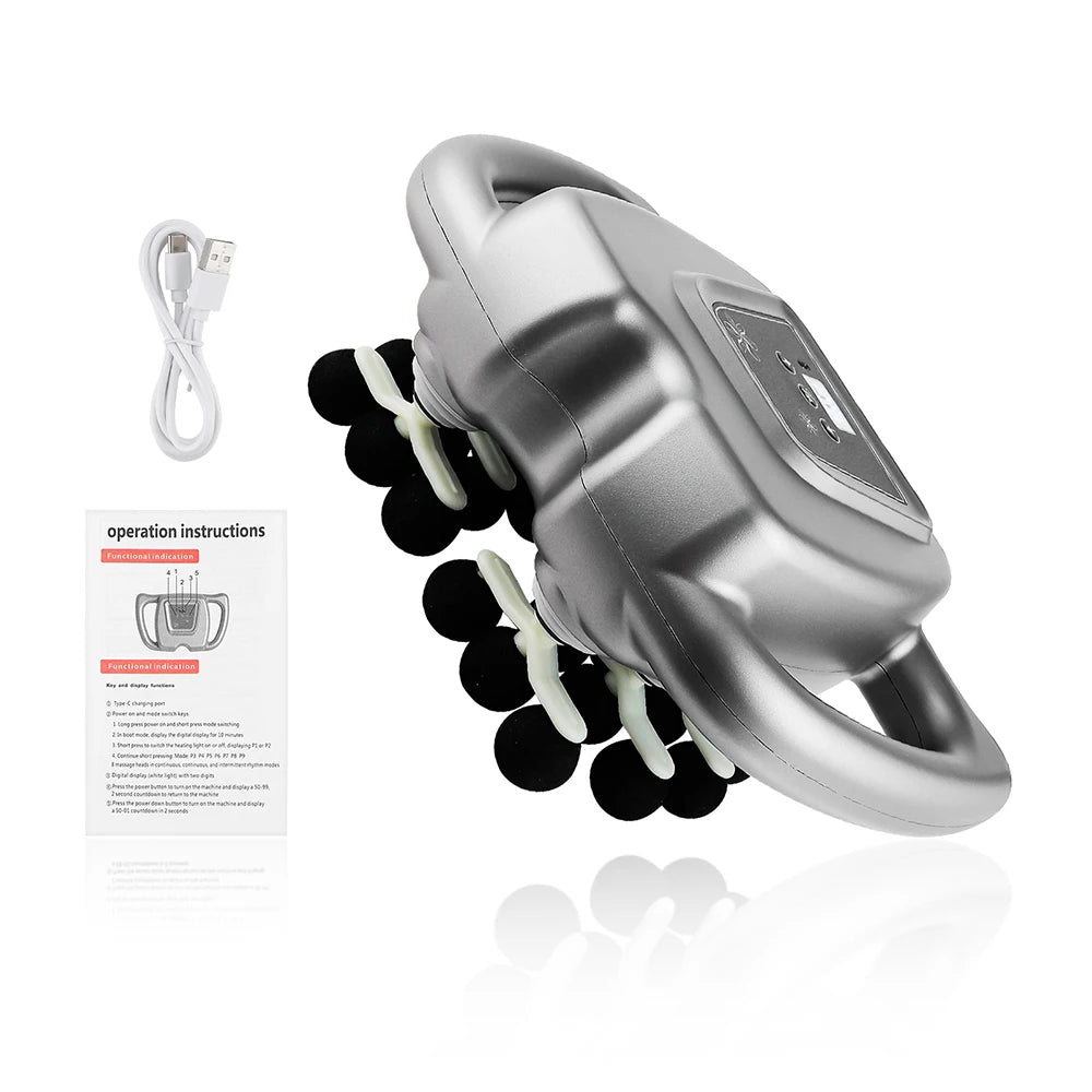 Foreverlily 24 Head Fascia Gun With 9 Modes Auto Massager