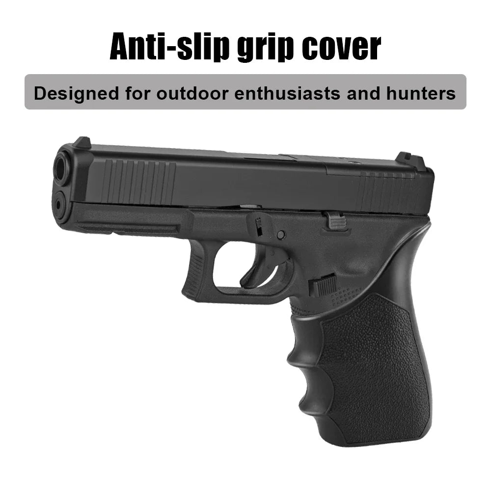 Tactical Rubber Grip Sleeve For Glock 17 19 Anti Slip