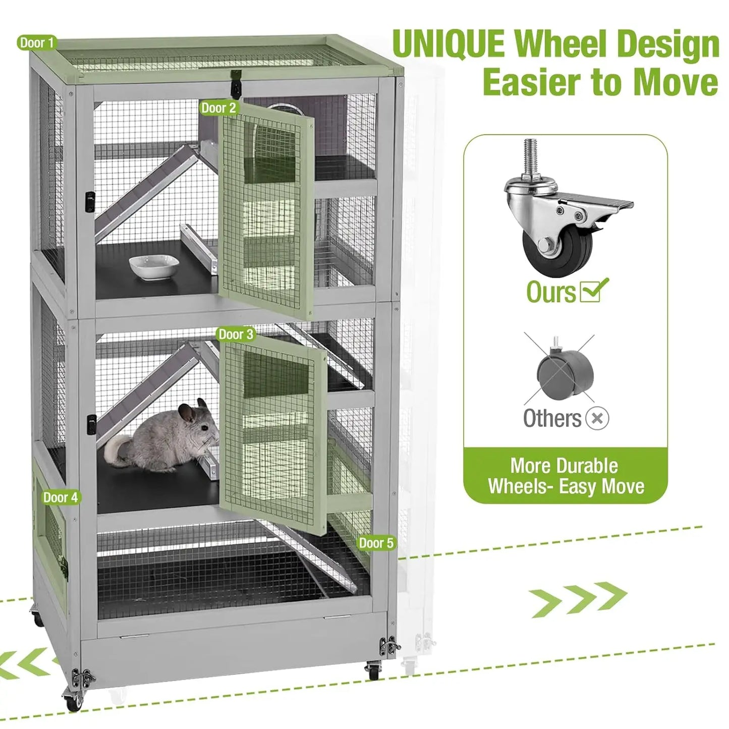 Multi Level Small Animal Cage For Chinchilla Ferret Rat