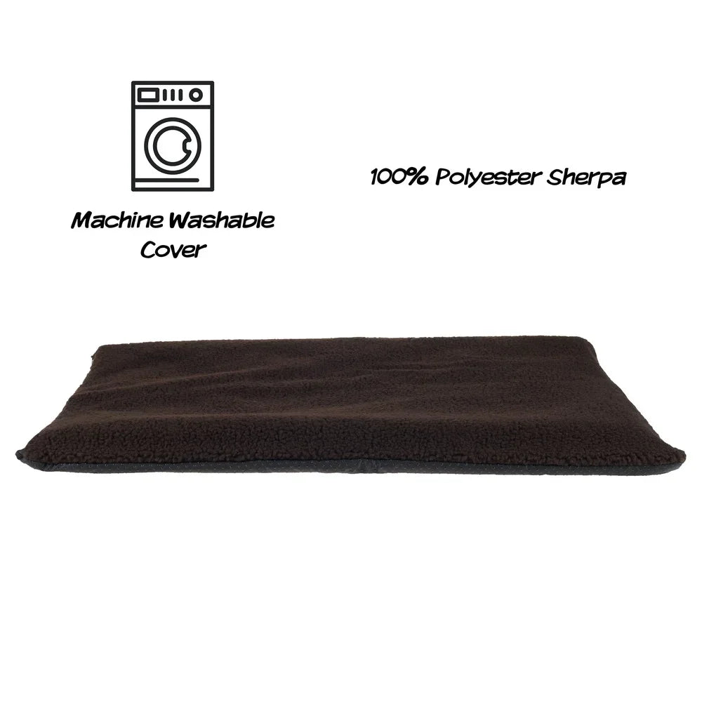 Self-Heating Pet Pad For Dogs And Cats With Sherpa Cover