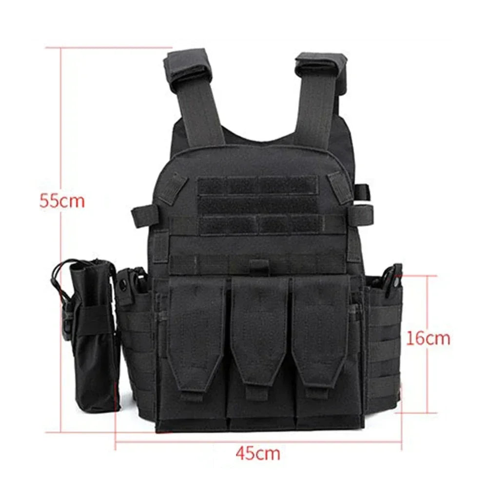 6094 Military Tactical Vest Body Armor Plate Carrier for Airsoft