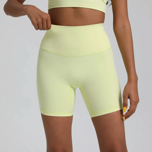 Women High Waist Yoga Shorts With Pocket For Fitness Training
