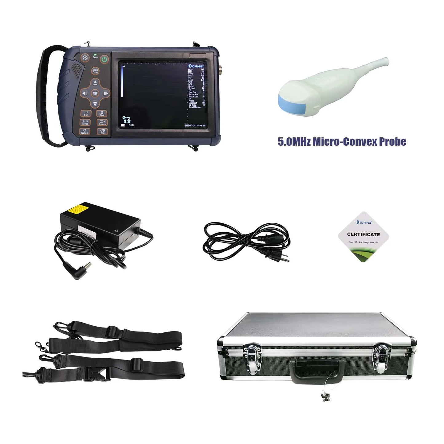 DAWEI Portable Veterinary Ultrasound Scanner for Farm Animals and Pregnancy