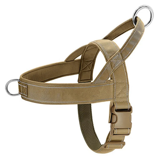 Tactical Anti-Pull Dog Harness Adjustable 1000D Nylon With Handle