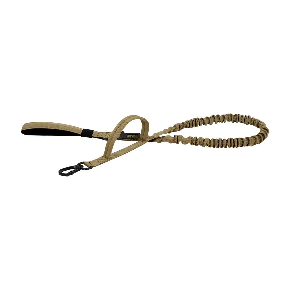 PETRAVEL Military Dog Leash With Quick Release Adjustable Elastic Rope