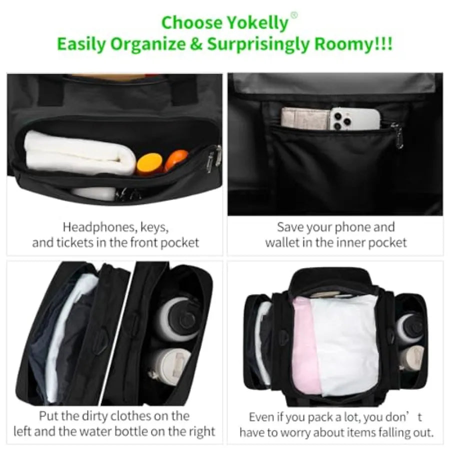 Sports Duffel Bag For Travel And Gym Durable Nylon