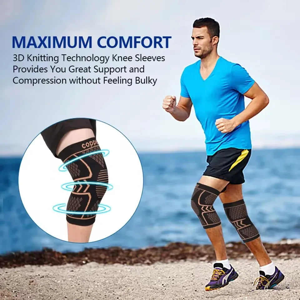 GOBYGO Copper Knee Support Braces For Joint Pain Relief