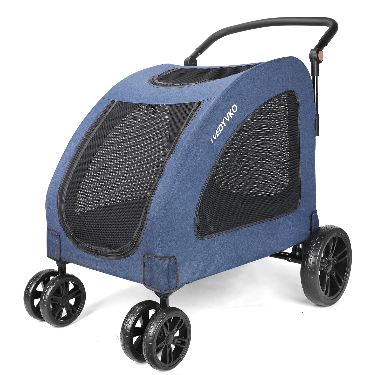 Heavy Duty Dog Stroller For Large Dogs Foldable With Ventilation
