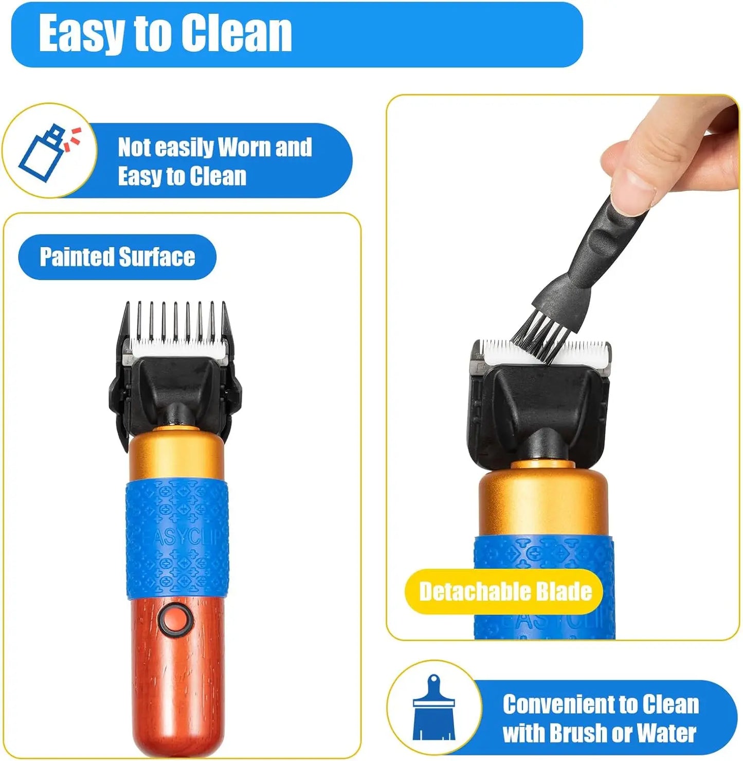 Pet Grooming Clipper For Cats And Dogs With Limit Combs
