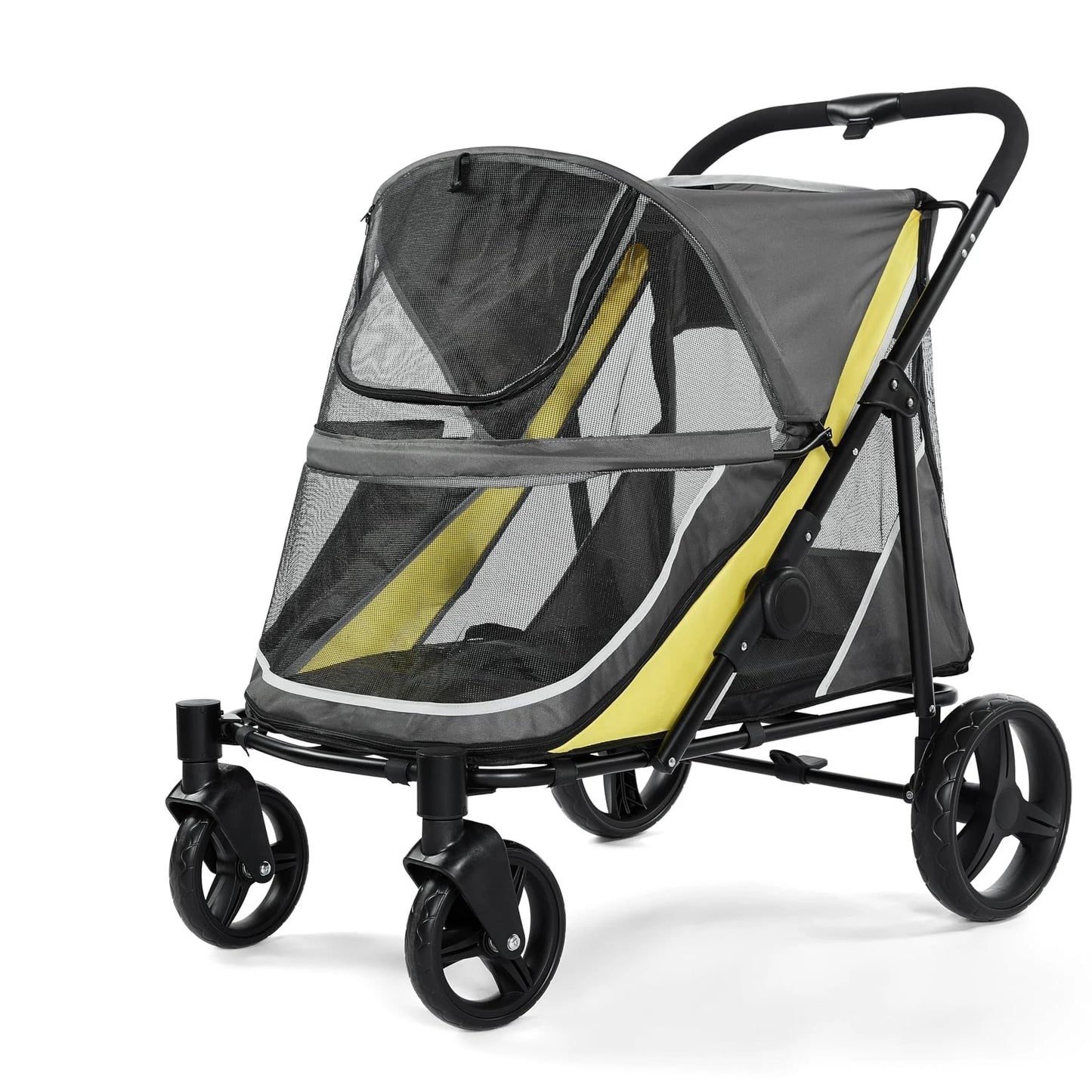Heavy Duty All Terrain Dog Stroller for Large Dogs with Mesh