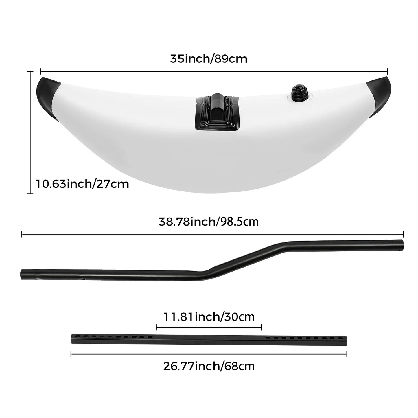 Kayak Outrigger Stabilizers 2-Pack PVC For Kayaks And Canoes