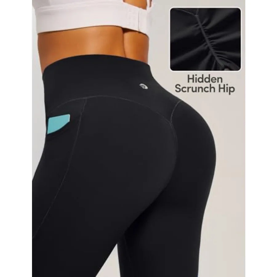 IUGA Invisible Scrunch Butt Lifting Leggings With Pockets Tummy Control