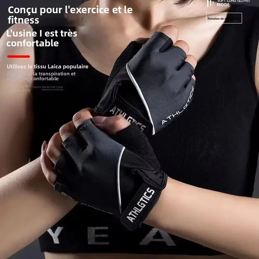 Breathable Fingerless Cycling Gloves Unisex for Men and Women
