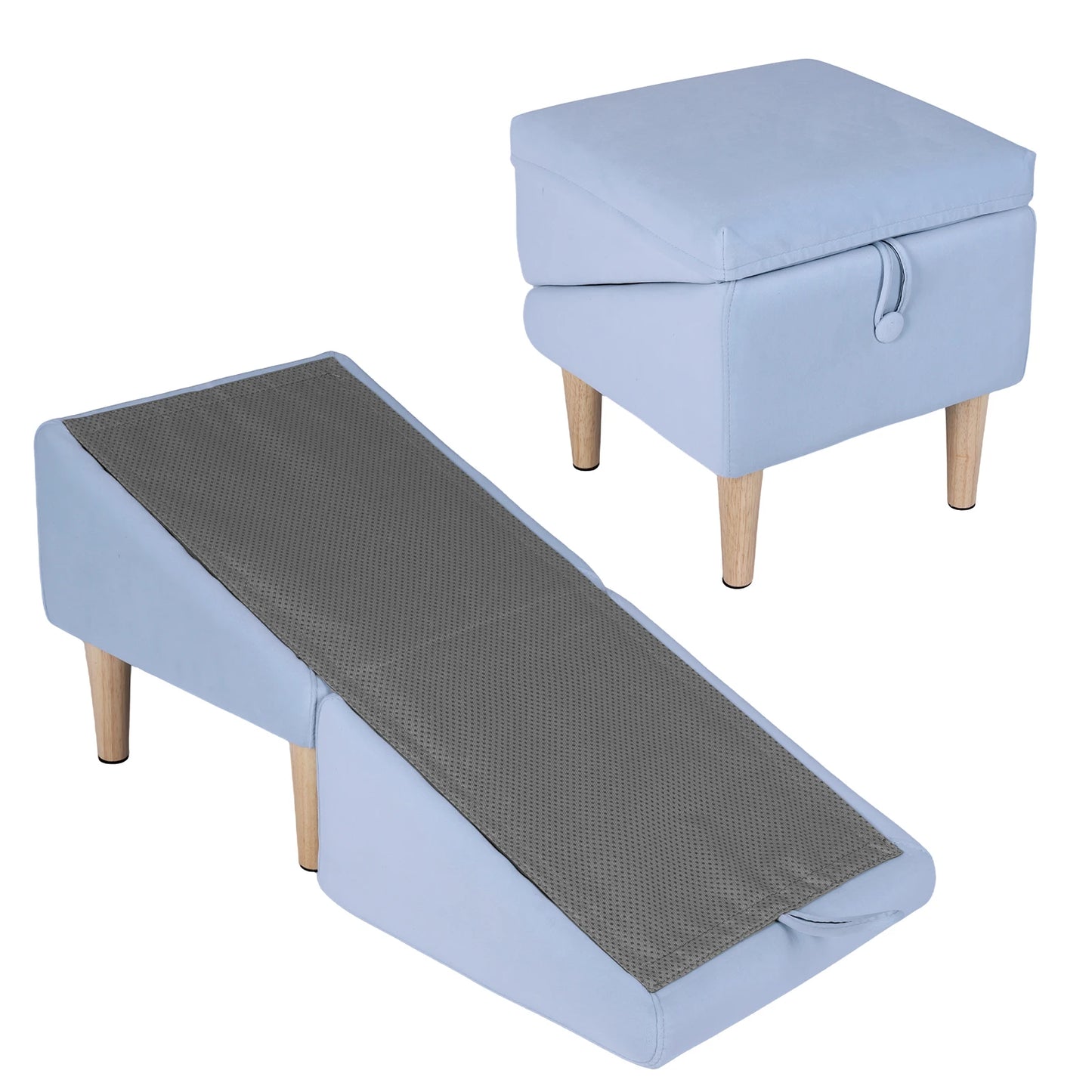 Two In One Folding Pet Ramp And Stairs For Dogs