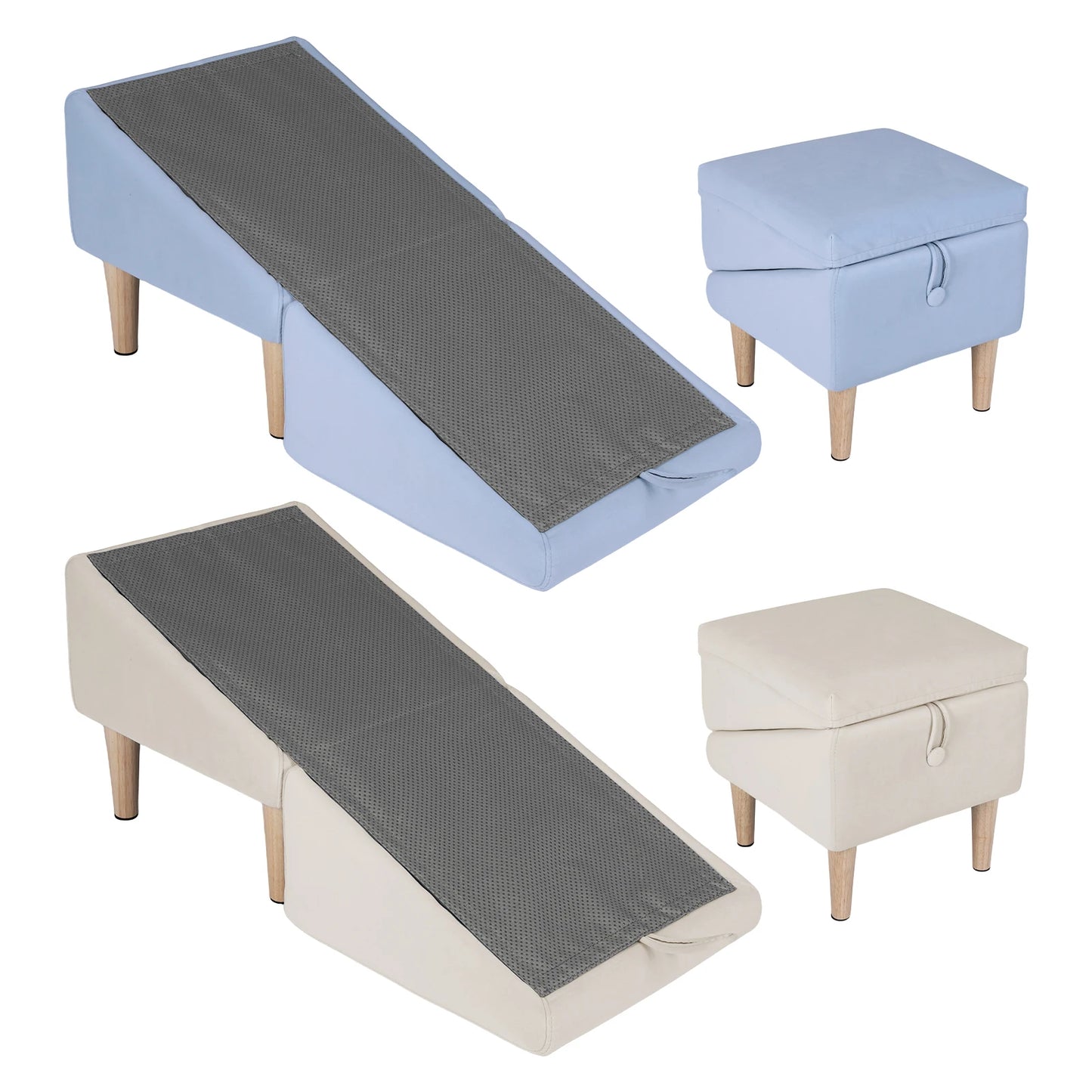 Two In One Folding Pet Ramp And Stairs For Dogs