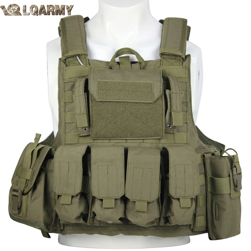Tactical Vest Plate Carrier With Molle For Outdoor Armor