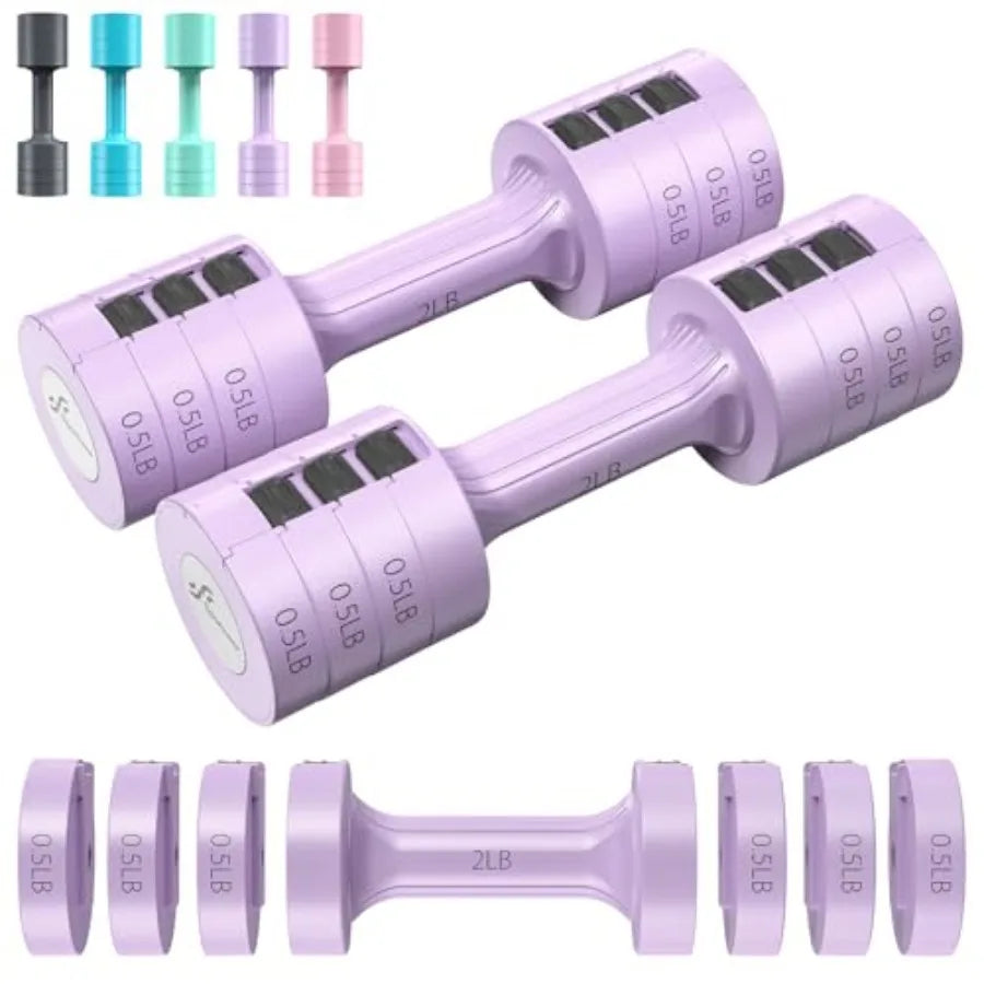 Adjustable Dumbbells Set For Home Gym With Four In One Weight Change