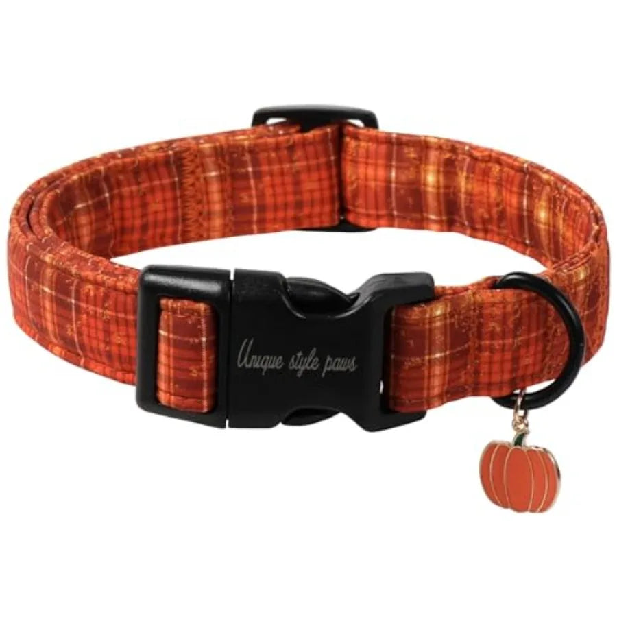 Dog Collar With Coconut Tree Pendant And Plastic Buckle For Small To Large Dogs