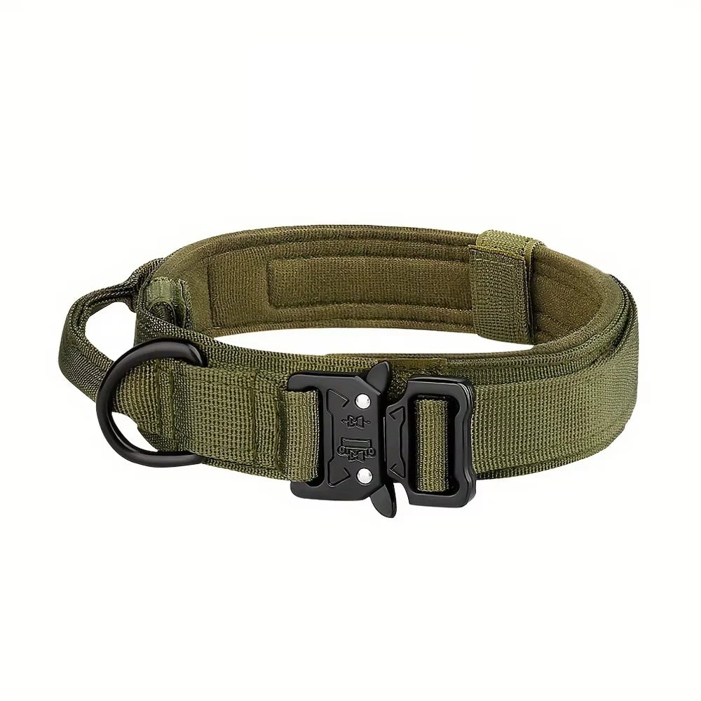 Adjustable Tactical Dog Training Collar And Leash Set With Handle